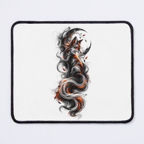 Item preview, Mystical Fox Spirit Dark Fantasy Art designed and sold by CreativeMindsetLab.