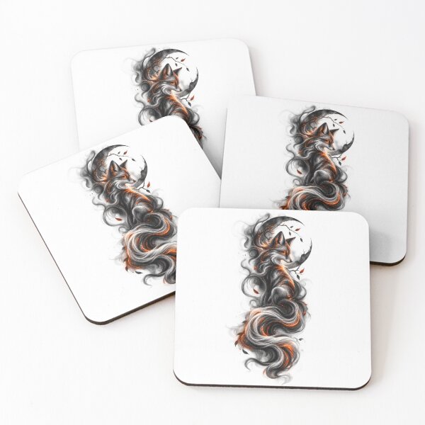 Item preview, Mystical Fox Spirit Dark Fantasy Art designed and sold by CreativeMindsetLab.