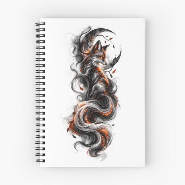 Item preview, Mystical Fox Spirit Dark Fantasy Art designed and sold by CreativeMindsetLab.
