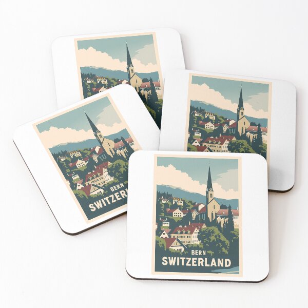 Item preview, A Vintage Travel Illustration Of Bern - Switzerland  designed and sold by WalkingInNa.