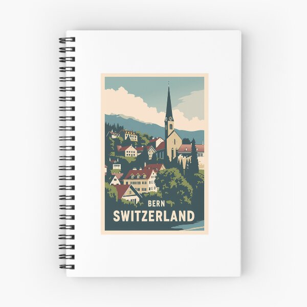 Artikelvorschau, Eine historische Reiseillustration von Bern – Schweiz entworfen und verkauft von WalkingInNa.