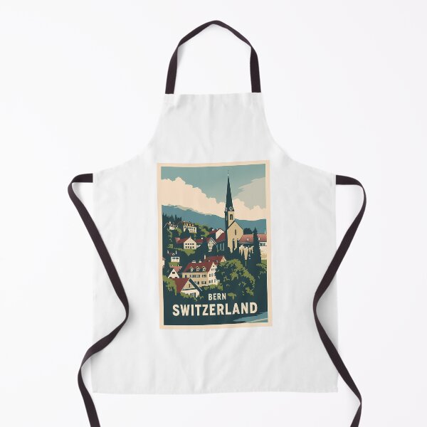 Item preview, A Vintage Travel Illustration Of Bern - Switzerland designed and sold by WalkingInNa.