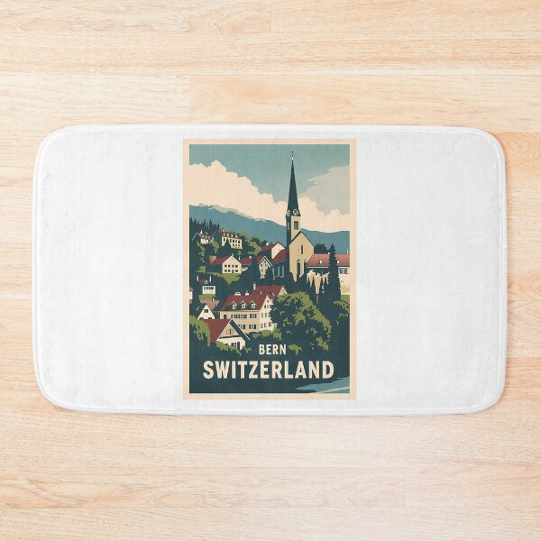 Artikelvorschau, Eine historische Reiseillustration von Bern – Schweiz entworfen und verkauft von WalkingInNa.