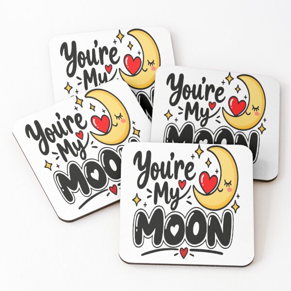 Item preview, You’re My Moon Romantic Couple Love Design designed and sold by Lovestickerco.