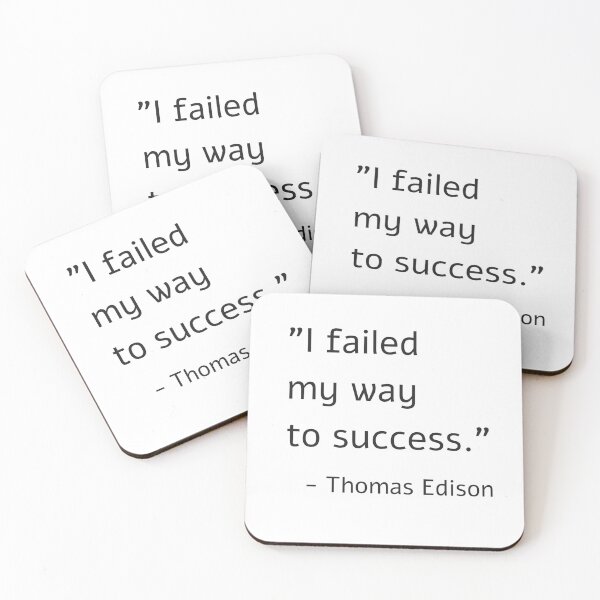 Item preview, I failed my way to success - Thomas Edison designed and sold by Inspirationmotivation.