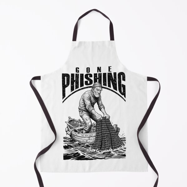 Item preview, Computer Hacker Gone Phishing Funny Binary Code Net Fishing designed and sold by GrandeDuc.