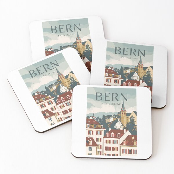 Item preview, A Vintage Travel Illustration Of Bern - Switzerland designed and sold by WalkingInNa.