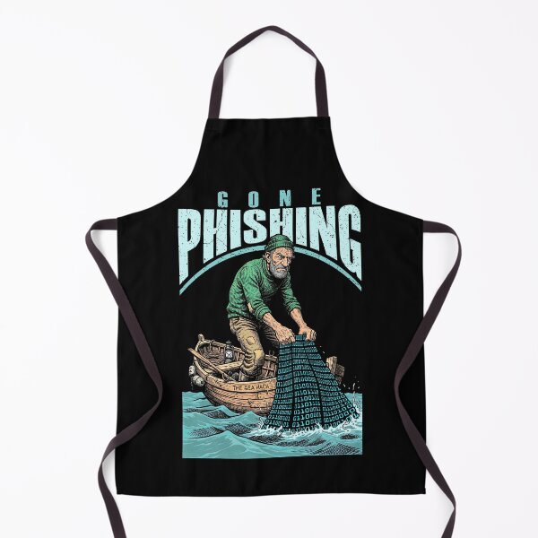 Item preview, Computer Hacker Gone Phishing Funny Binary Code Net Fishing designed and sold by GrandeDuc.