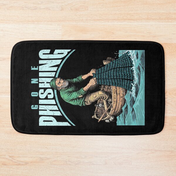 Item preview, Computer Hacker Gone Phishing Funny Binary Code Net Fishing designed and sold by GrandeDuc.