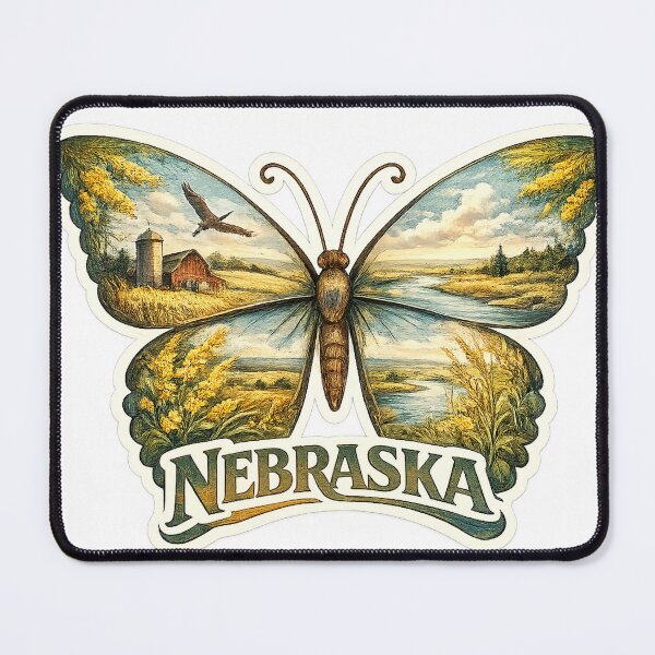 Item preview, Nebraska State Soul Butterfly designed and sold by Whimspired By Paxx.