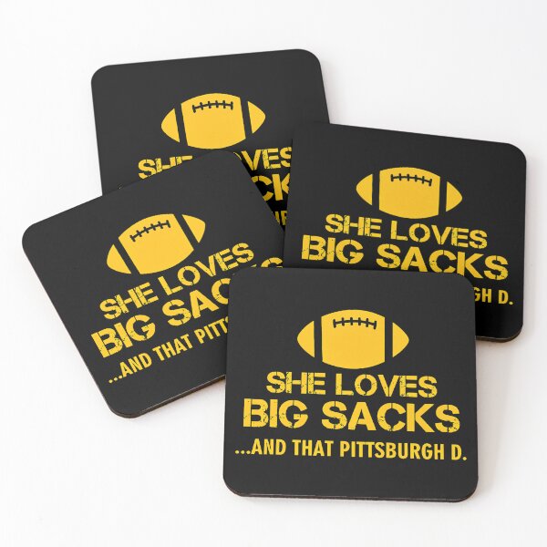 Item preview, She Loves Big Sacks and That Pittsburgh D Funny Football Graphic designed and sold by KellyKing71823.