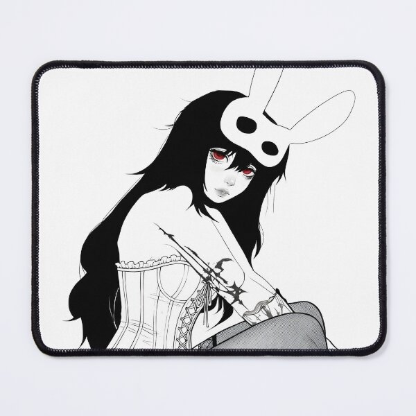 Item preview, Goth bunny mask for girls, alternative dark aesthetic designed and sold by OH-MY-GOTH.