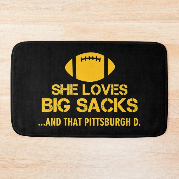 Item preview, She Loves Big Sacks and That Pittsburgh D Funny Football Graphic designed and sold by KellyKing71823.