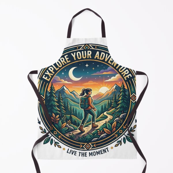 Item preview, Colorful Vintage Hiking Wilderness Design designed and sold by ManuMax93.
