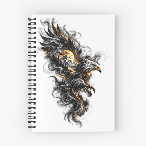 Item preview, Eagle Mountain Spirit Dark Fantasy Art designed and sold by CreativeMindsetLab.