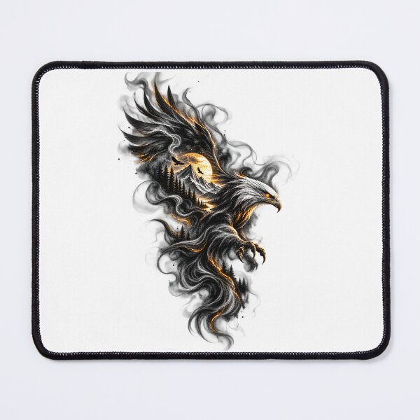 Item preview, Eagle Mountain Spirit Dark Fantasy Art designed and sold by CreativeMindsetLab.