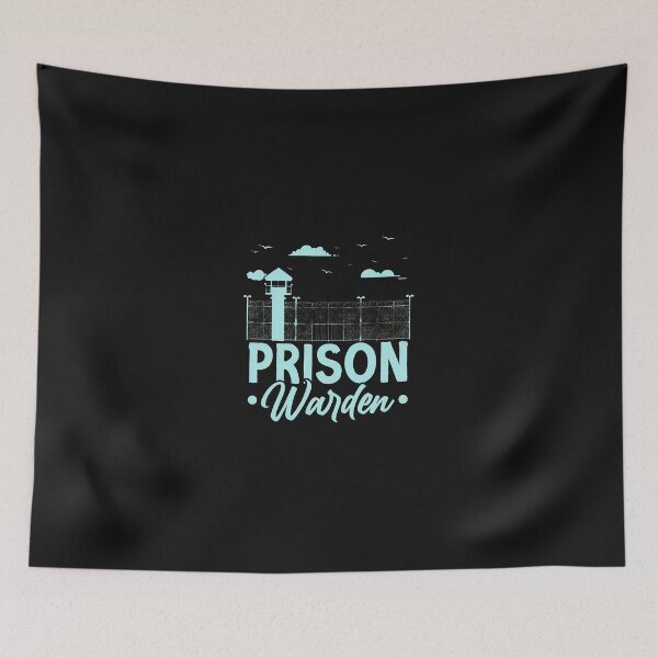 Item preview, Prison Warden Guard Tower Fence Design designed and sold by klasenbee.
