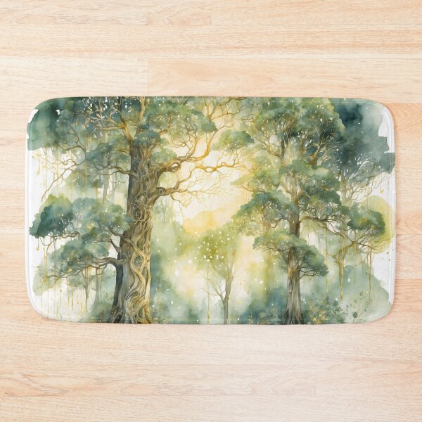 Item preview, Enchanted Forest Watercolor Painting designed and sold by RawNaturePrints.