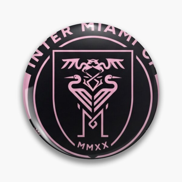 Item preview, Inter Miami CF Minimalist Crest Poster - Pink and Black Soccer Logo Art designed and sold by annaarthk.
