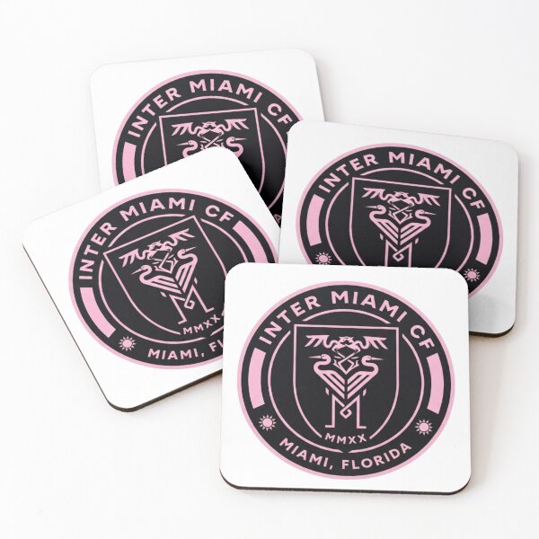 Item preview, Inter Miami CF Minimalist Crest Poster - Pink and Black Soccer Logo Art designed and sold by annaarthk.