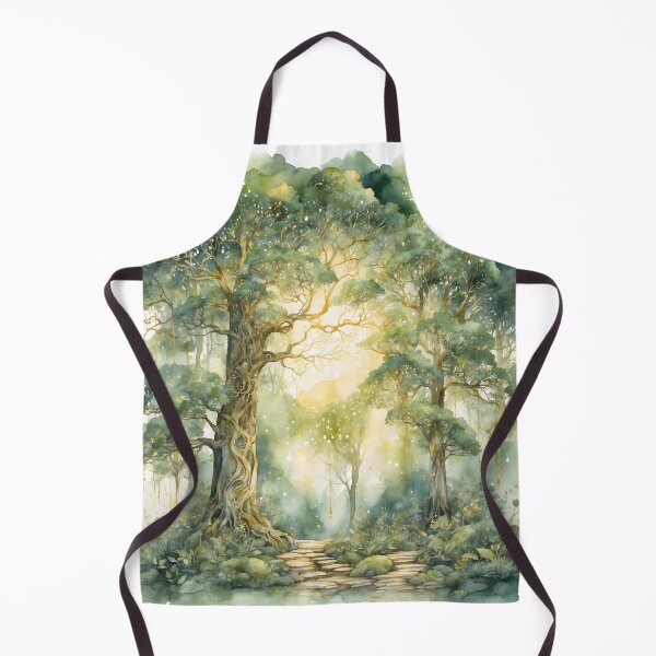 Item preview, Enchanted Forest Watercolor Painting designed and sold by RawNaturePrints.