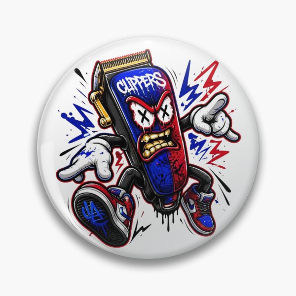 Item preview, Urban Barber Clippers Cartoon Mascot designed and sold by Barber MD Culture.