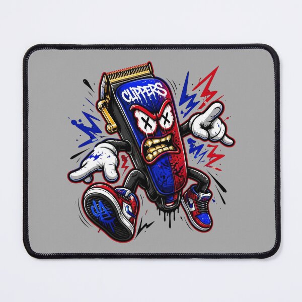 Item preview, Urban Barber Clippers Cartoon Mascot designed and sold by Barber MD Culture.