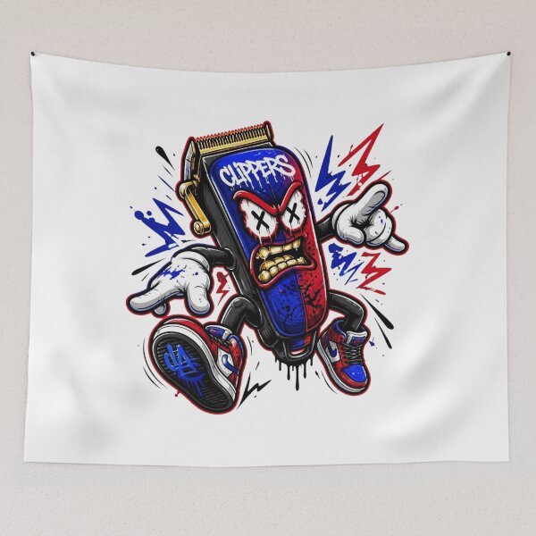 Item preview, Urban Barber Clippers Cartoon Mascot designed and sold by Barber MD Culture.