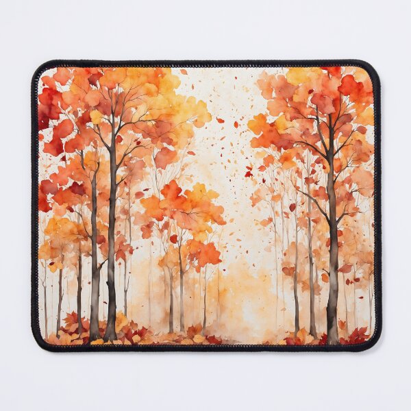 Item preview, Autumn Forest Watercolor Painting designed and sold by RawNaturePrints.