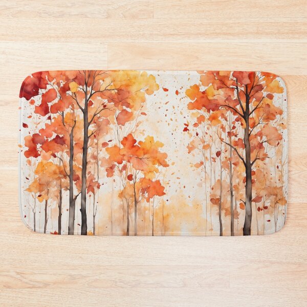 Item preview, Autumn Forest Watercolor Painting designed and sold by RawNaturePrints.