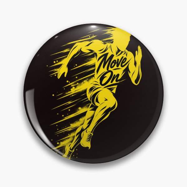 Item preview, Move On Motivational Runner Design designed and sold by WearTheVibe Store.