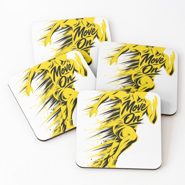 Item preview, Move On Motivational Runner Design designed and sold by WearTheVibe Store.