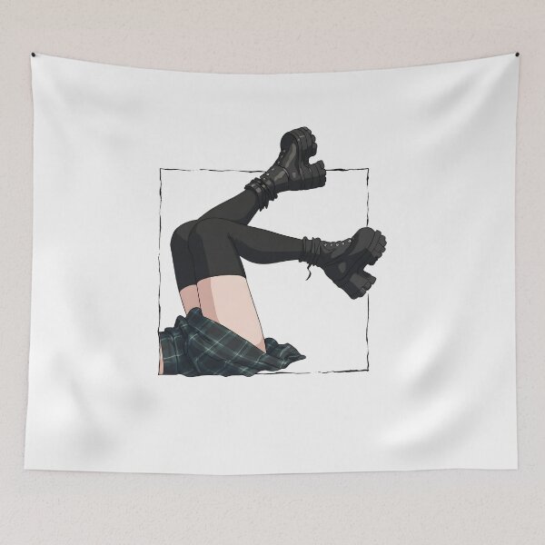 Item preview, Grunge Goth Platform Boots Alternative Aesthetic Legs designed and sold by OH-MY-GOTH.