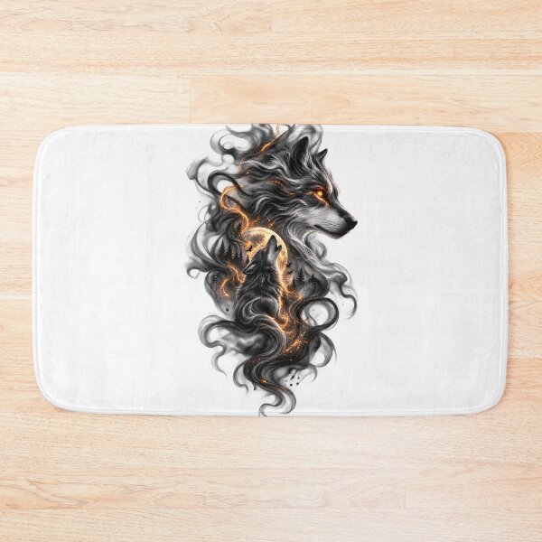 Item preview, Wolf Spirit Moon Dark Fantasy Art designed and sold by CreativeMindsetLab.