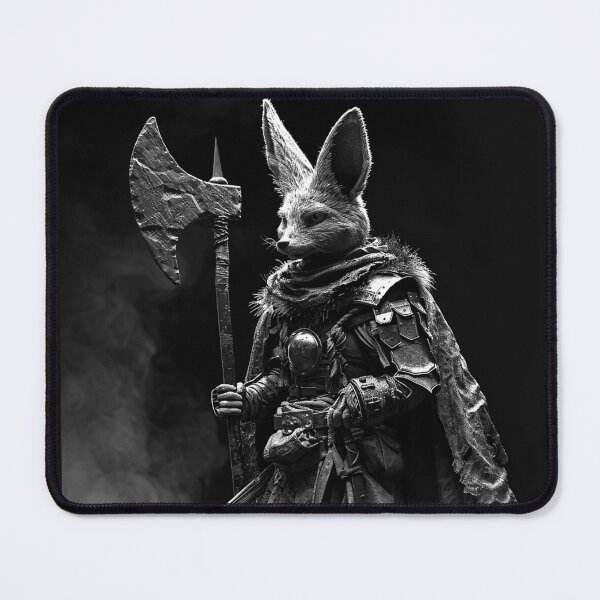 Item preview, Fennec Fox Warrior with Battle Axe Medieval Fantasy Guardian Design Art designed and sold by inkoutninja.