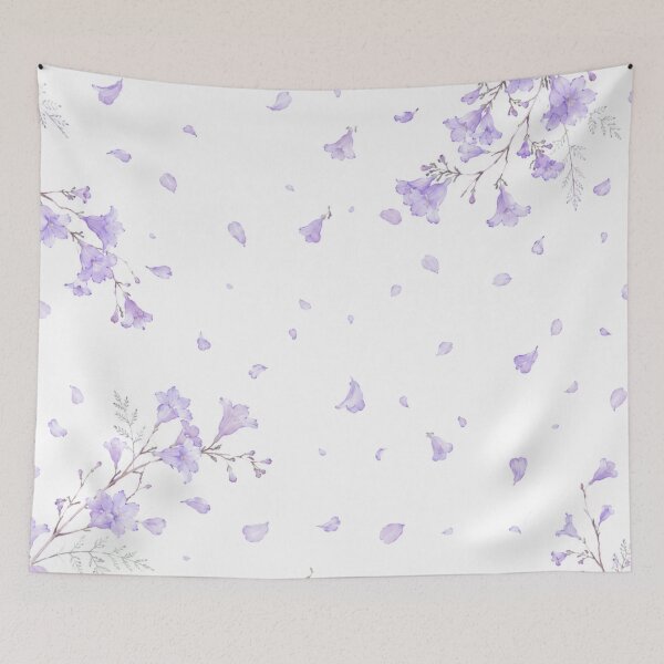 Item preview, Jacaranda Pillow Cover Purple Jacaranda Falling Petals Spring Decor Australia designed and sold by Yellowriversss.