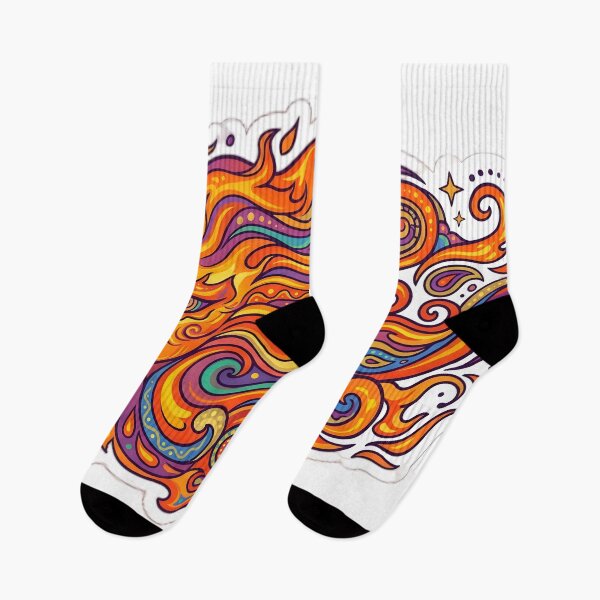 Item preview, Abstract Ocean Fire Waves Graphic designed and sold by ManuMax93.