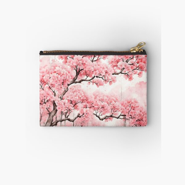 Item preview, Cherry Blossom Forest Watercolor Painting designed and sold by RawNaturePrints.
