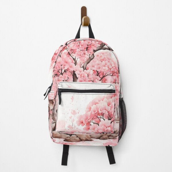 Item preview, Cherry Blossom Forest Watercolor Painting designed and sold by RawNaturePrints.