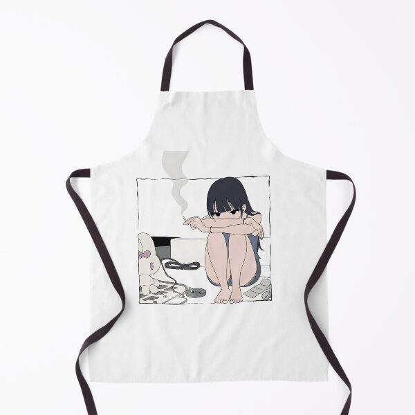 Item preview, Aesthetically pleasing sad girl smoking, dark indie manga style designed and sold by OH-MY-GOTH.