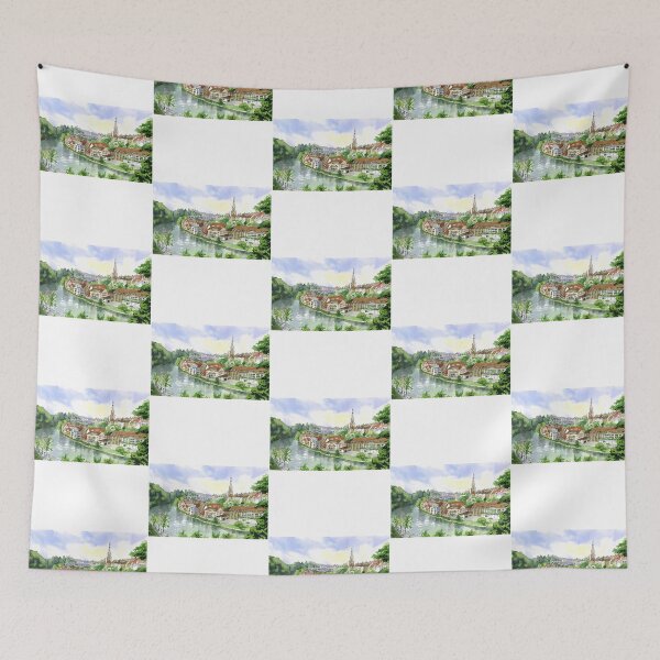 Item preview, Bern Cityscape. Switzerland designed and sold by WalkingInNa.