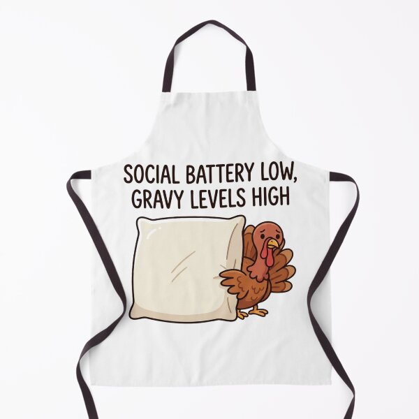 Item preview, Social Battery Low Gravy Levels High Funny Turkey Introvert Thanksgiving Holiday Humor designed and sold by raedattia.