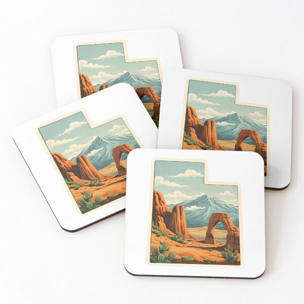 Item preview, Utah State Flag Watercolor designed and sold by ChemicalXShop.