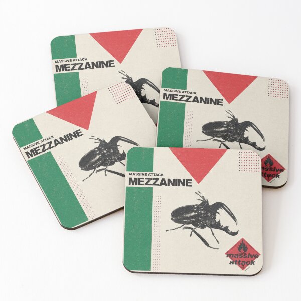 Item preview, Massive Attack Support Fan Artwork Individual Attatck Flag Insect Black designed and sold by moodboardzz.