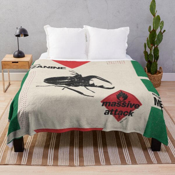 Item preview, Massive Attack Support Fan Artwork Individual Attatck Flag Insect Black designed and sold by moodboardzz.