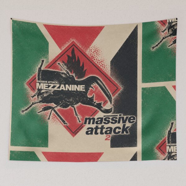 Item preview, Copy of Massive Attack Support Fan Artwork Individual Attatck Flagss designed and sold by moodboardzz.