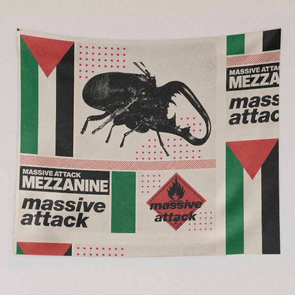Item preview, Massive Attack Support Fan Artwork Individual Attatck Punk Art Music designed and sold by moodboardzz.