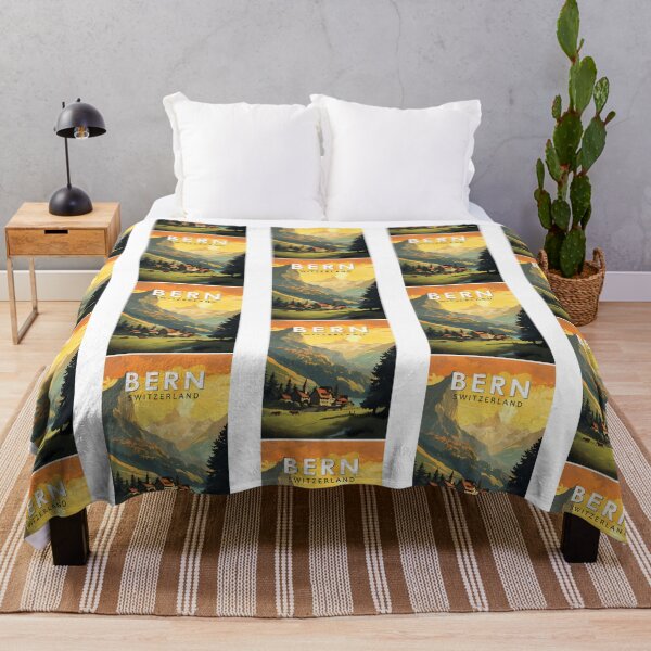 Item preview, Bern Switzerland Travel Art Vintage designed and sold by WalkingInNa.