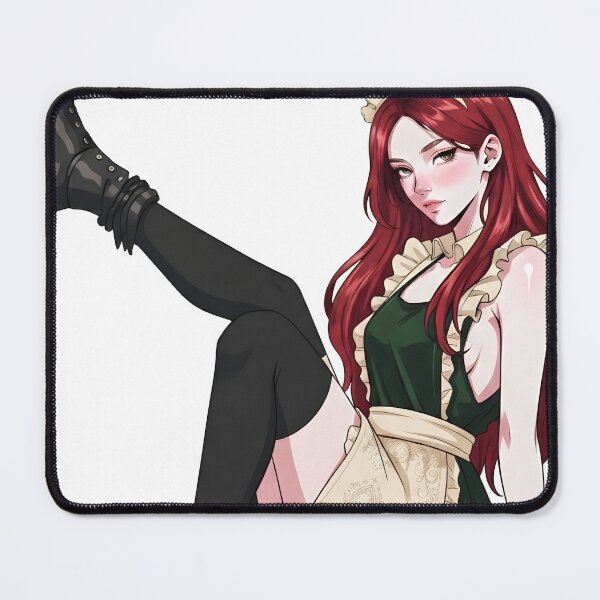 Item preview, Alternative Gothic redhead maid platform boots anime designed and sold by OH-MY-GOTH.
