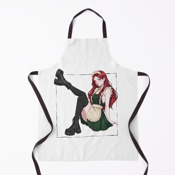 Item preview, Alternative Gothic redhead maid platform boots anime designed and sold by OH-MY-GOTH.